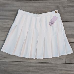 Wild Fable White Pleated Skirt